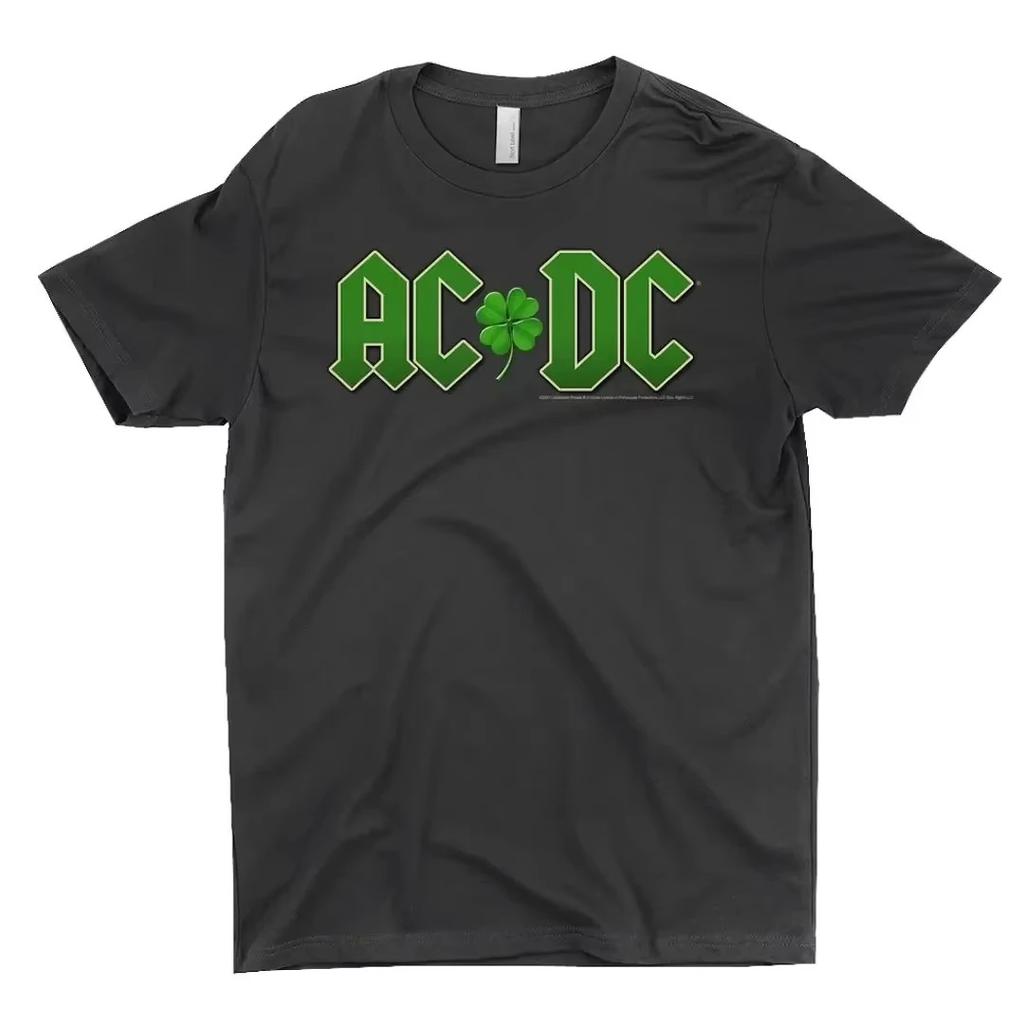 Letter ACDC Printing Summer Women T-Shirt Rock Band Graphic Clothing Men Fashion Tops Tees Female Casual Streetwear