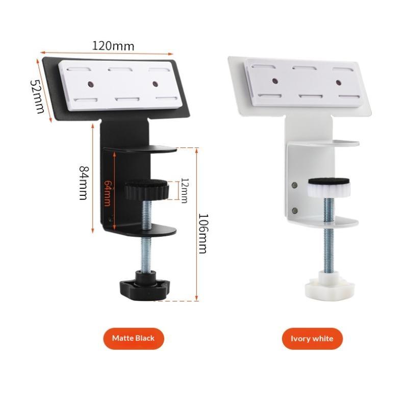 Heavy Duty Tool Free No Drill Desktop Power Strip Clamp Mount Adjustable Holder for Home Office Desk