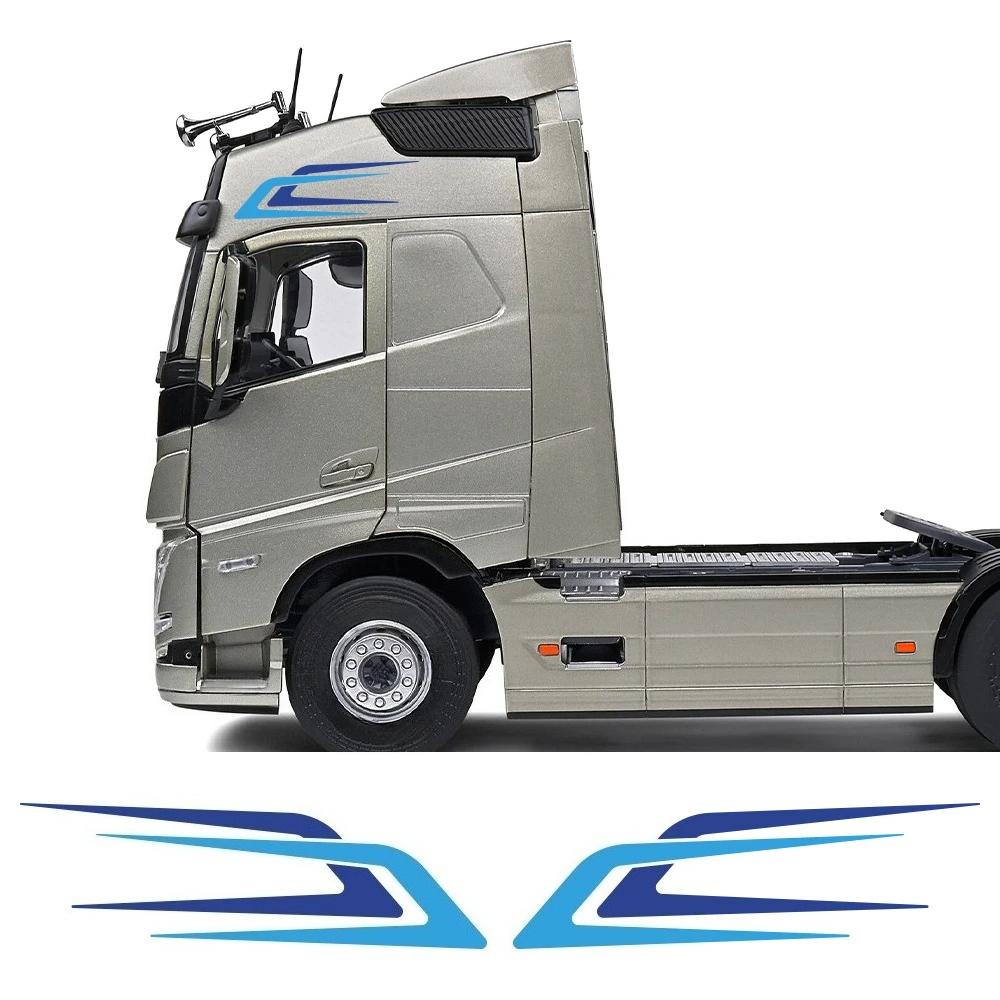 2PCS Creative Boomerang Shaped Stickers Car Door Side Vinyl Decals For Volvo FH Car Body Styling Decoration Stickers Accessories