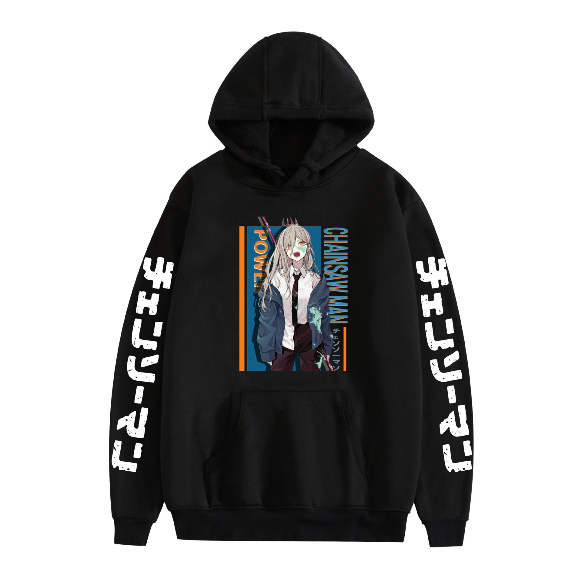 

Худи Человек-бензопила Осень Зима Флис Уличная одежда Топы S