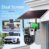 Drie Lenzen 10x Zoom Zonnecamera's WiFi Buitenbewaking 6K 12MP Draadloze CCTV IP Camera 360 PTZ Externe Beveiligingscamera V380