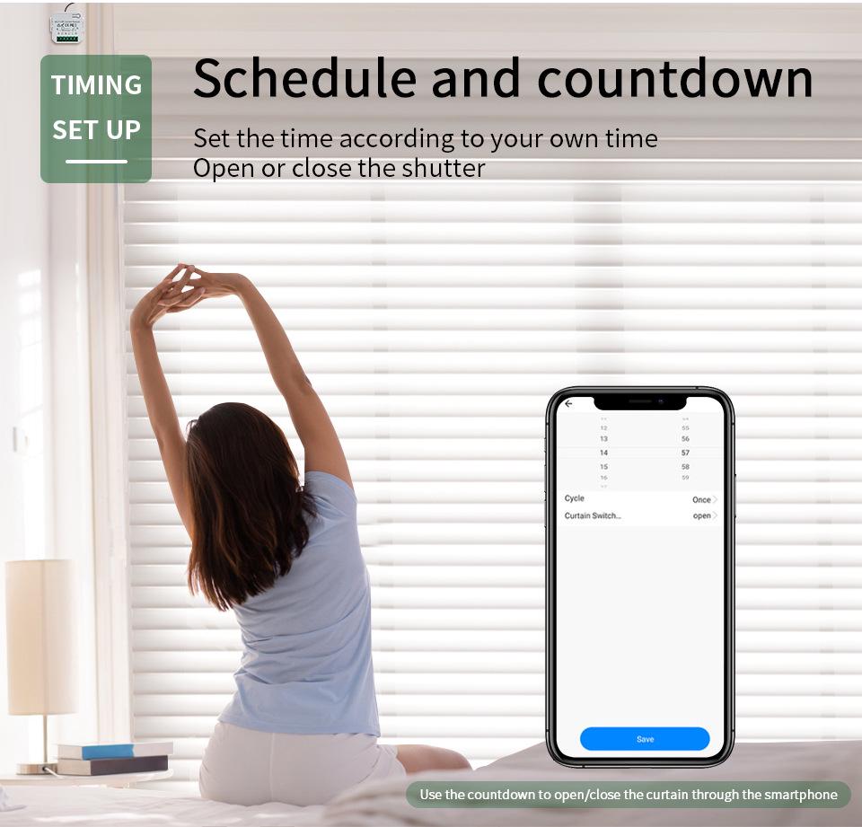 Graffiti APP Smart Voice & Remote Control Wi-Fi Timer for Curtain Motor Switch