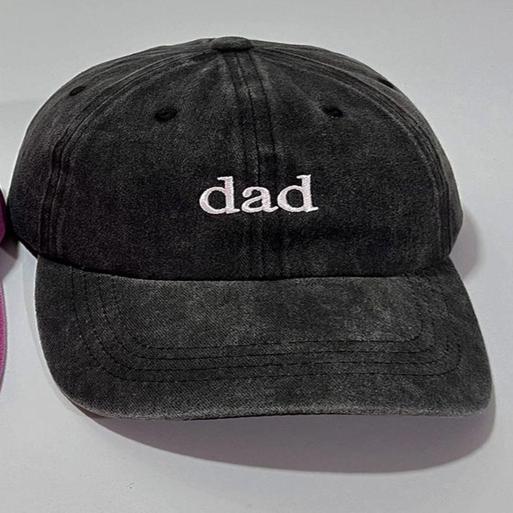 Adjustable Embroidery Baseball Cap Dad Mom Sunscreen Hats  For Man Women
