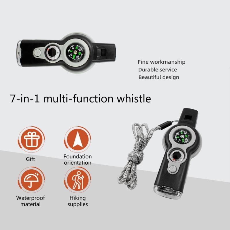 7 In 1 Outdoor Survival Emergencies Tool for Camping, Hiking, Hunting Multitool