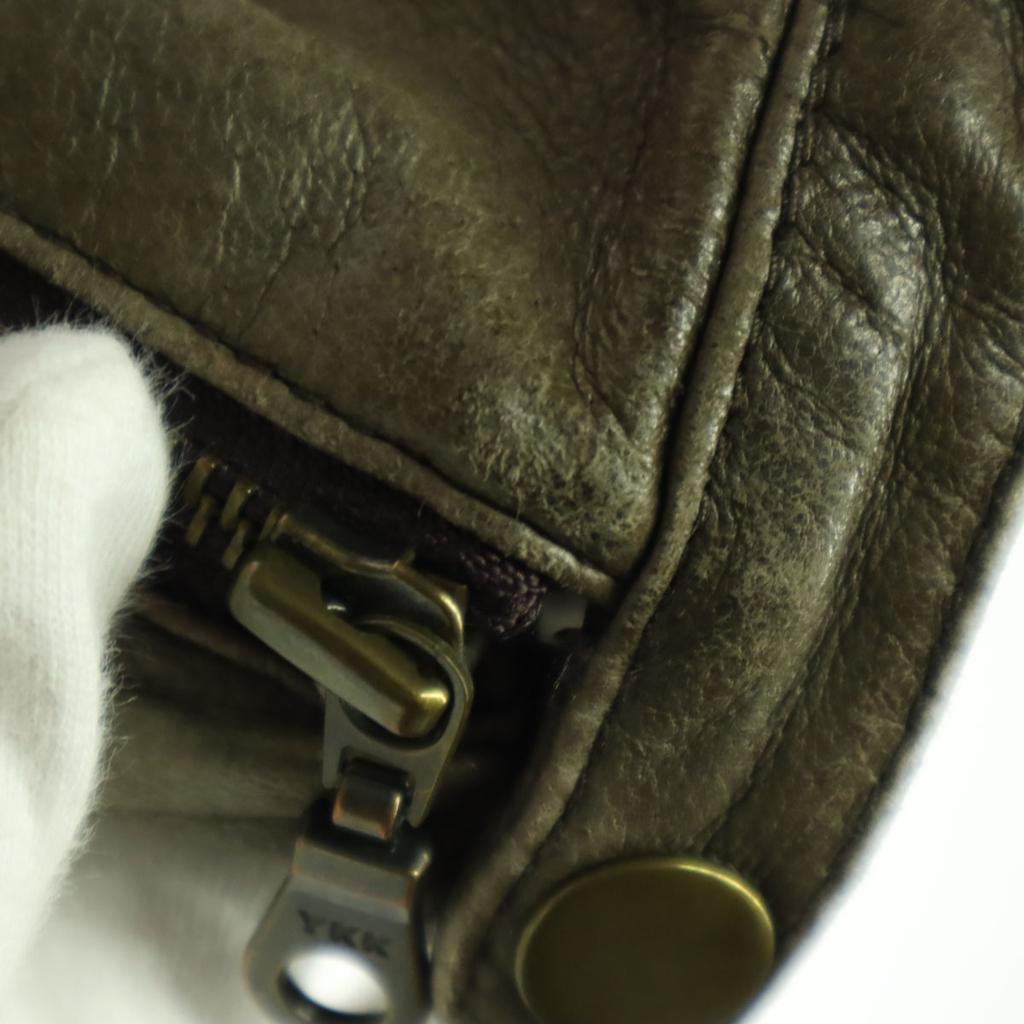 .fr Long Sleeve Leather Single Riders Jacket S Beige Women Used