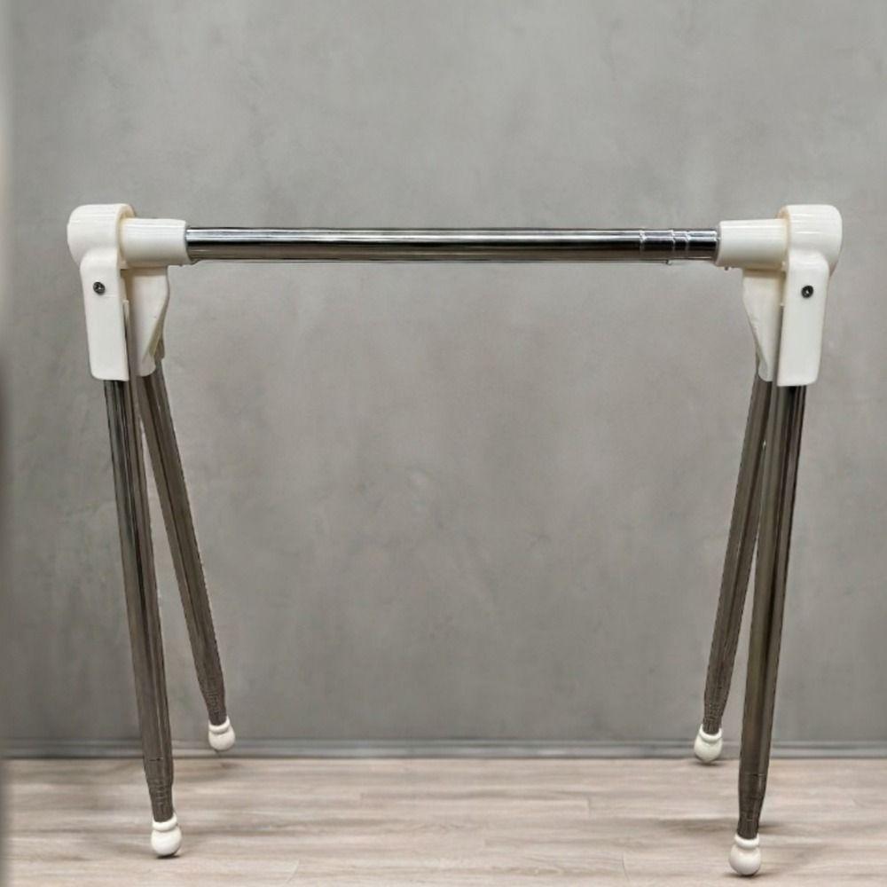 Adjustable Angle Folding Clothes Rack Stainless Steel Laundry Drying Rack Home Use