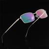 0 -0.5 -0.75 To -4.0 Half Frame Square Prescription Spectacles Men Semi-Rimless Presbyopic Eyeglasses Man 0 +0.5 To +4.0