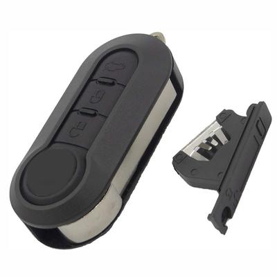 New 3 Buttons Folding Key Shell SIP22 Blade For Fiat 500 Punto Fiorino Qubo Doblo