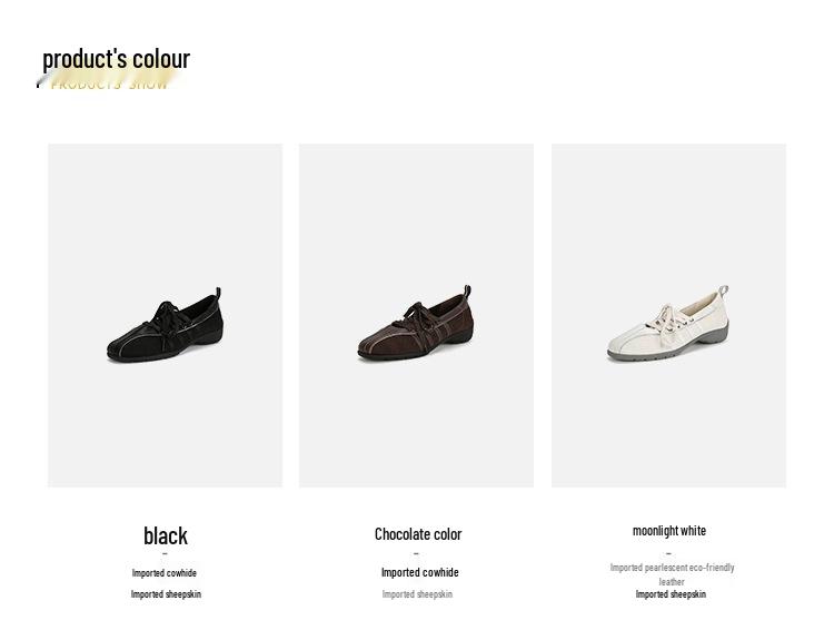In-Stock Women's German Training Shoes: 2025 Autumn Korean Square Toe, Cross Strap Ballet Sneakers