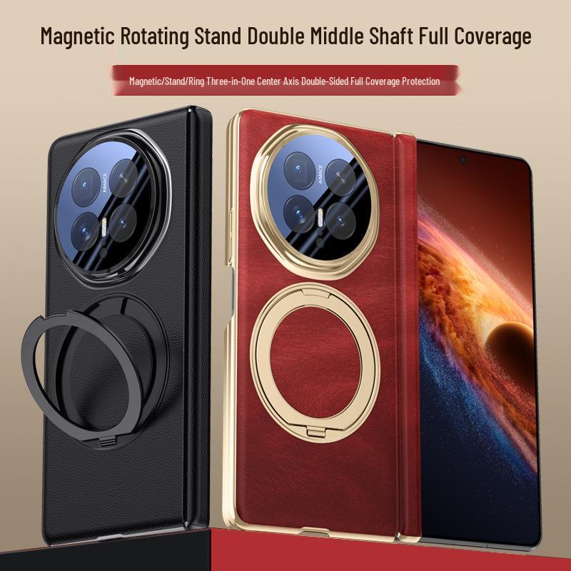 Honor Magic V6 Foldable Case: Magnetic Charging, Rotating Stand, Full Lens and Double Hinge Coverage