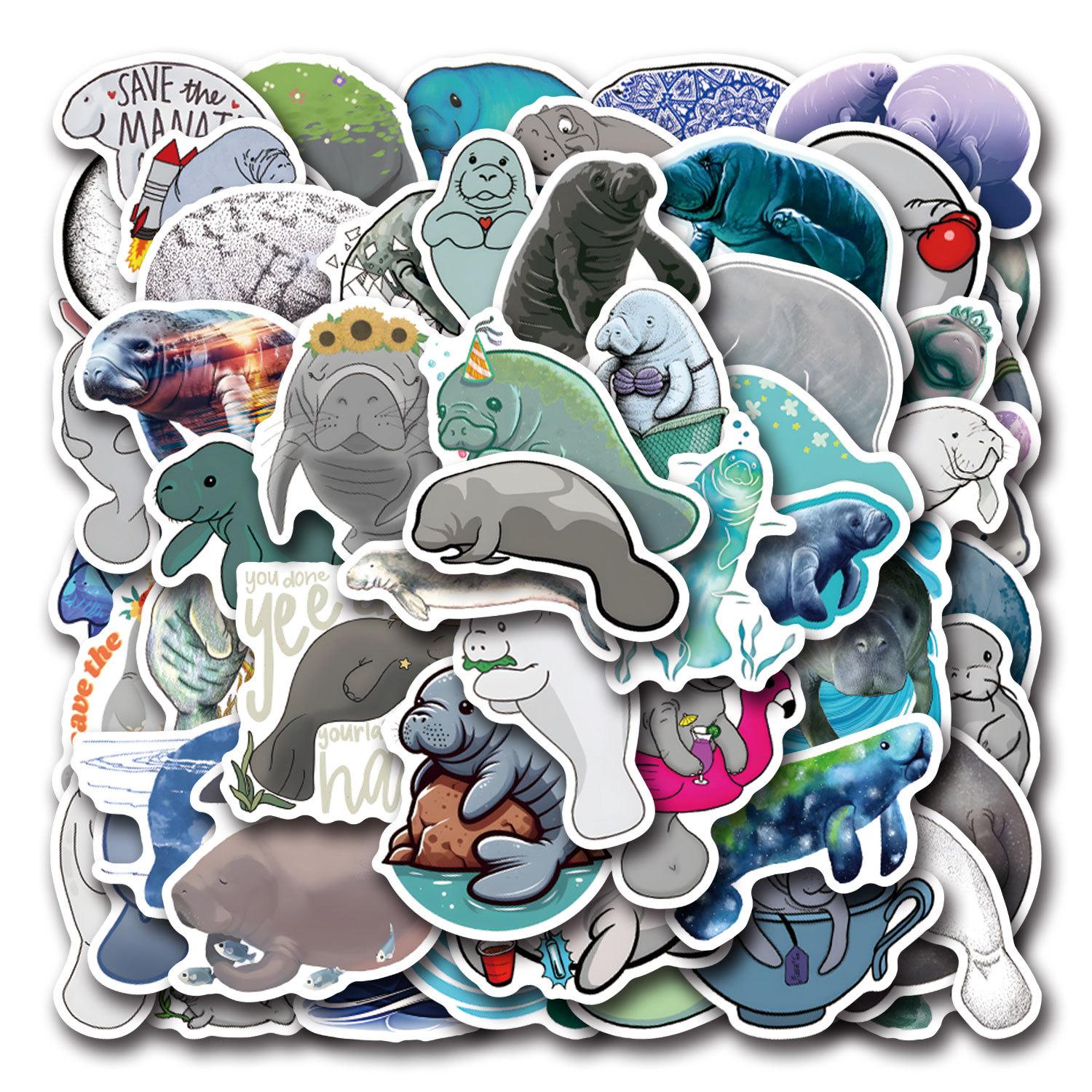 

55 Новых Наклеек Граффити Манати Украшают Блокнот Чемодан Мобильный Телефон Наклейки для DIY