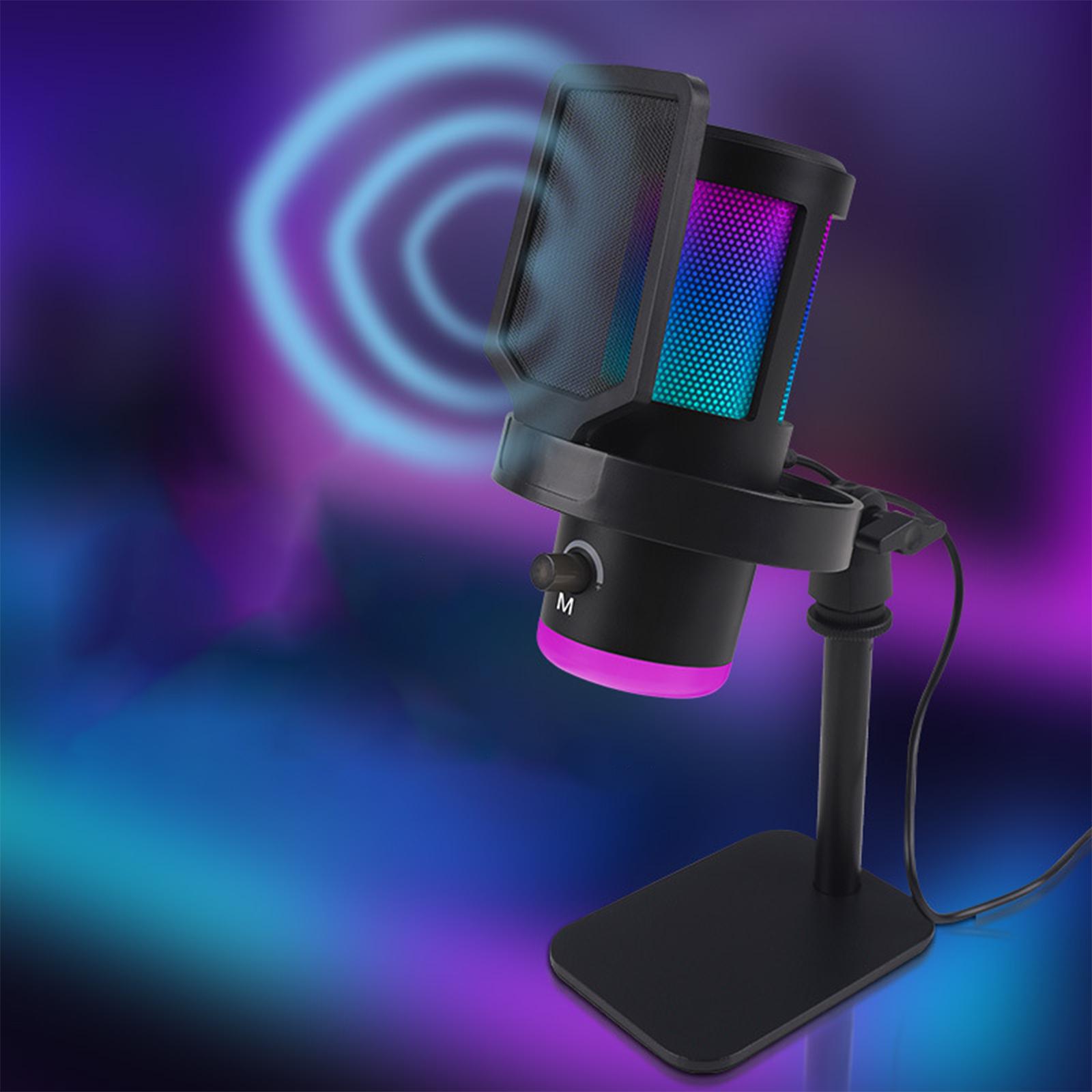 

USB микрофон компьютер мобильный телефон караоке киберспортивная игра микрофон для записи голоса чёрный