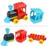 City Train Car Transport Accessorie Straight Curved Uphill Rail Constructing Block Big Dimension Track Railway Brick Compatible Duploes