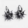Dark Gothic Spike Heart Earrings - European & American Cold Style