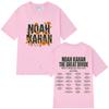 Cântăreț Noah Kahan The Great Divide Tour Tricou Grafic Bărbați Femei Trend Estetic Tricou Y2K Topuri Largi Casual