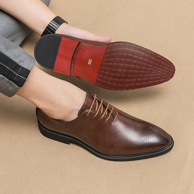 Scarpe di lusso in vernice per uomo Oxford stringate da uomo per matrimonio, festa, ufficio, lavoro, scarpe eleganti da gentiluomo