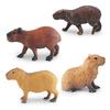Realistic Pvc Capybara Model Set With Four Unique Designs For Home Office Decor