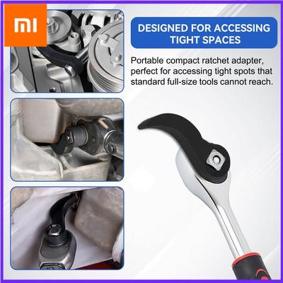 Angle Type Half Axle Disassembly Tool, Drive Pry Bar Adapter Used for Open-end Wrenches, Disassembling Axles Repair Tool