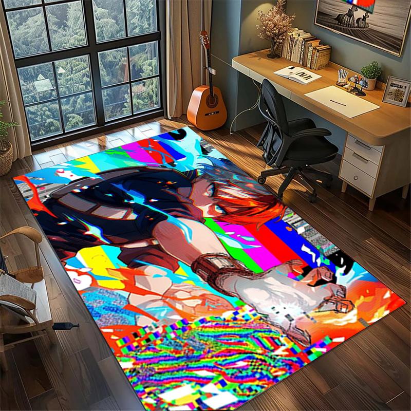My Hero Academia Washable Large Carpet Non Slip Area Rug Gamer Room Bedroom Floor Mat