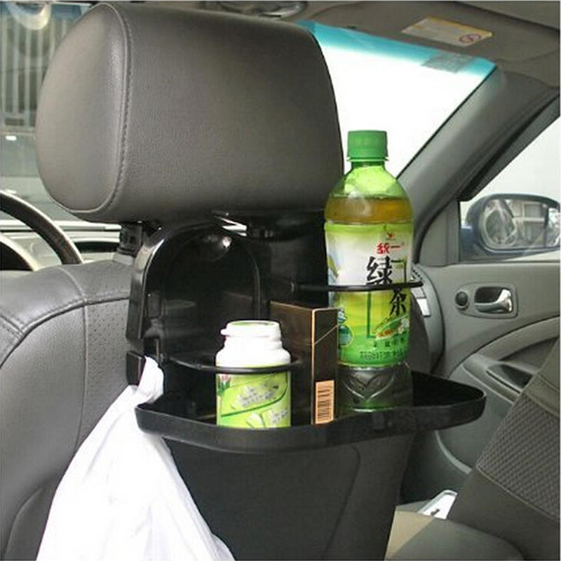 Folding Auto Car Back Seat Table Drink Food Cup Tray Holder Stand Desk