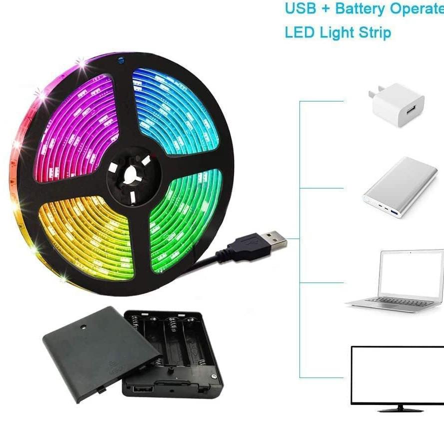 5V Waterproof Low Voltage 5050 LED Strip Light for Cabinets, Stairs, Outdoor Decor