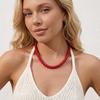 Collana con Perle di Pietra Naturale Colorata Collana Choker a Strati Collana con Perle di Pietra Preziosa Per Donna