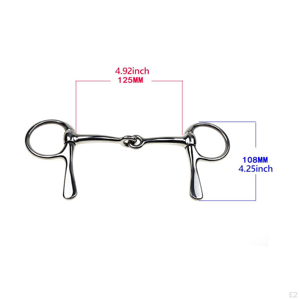 Horse Bit Mouth Snaffle Half Cheek for Chewing