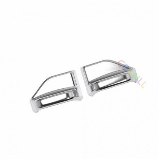 Safety Belt Buckle Accessories Cover 2PCS For Benz GLA CLA 2013-2019 ABS Silver