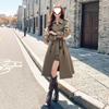 French Style Waist-Cinching Trench Coat for Women - New 2025 Spring/Autumn Collection