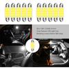10Pcs/Lot C5W LED Bulb Festoon 31/36/39/41mm 12V 24V COB 6500K White Car Interior Dome Reading Lights Trunk License Plate Lamp T Dome Lights 6