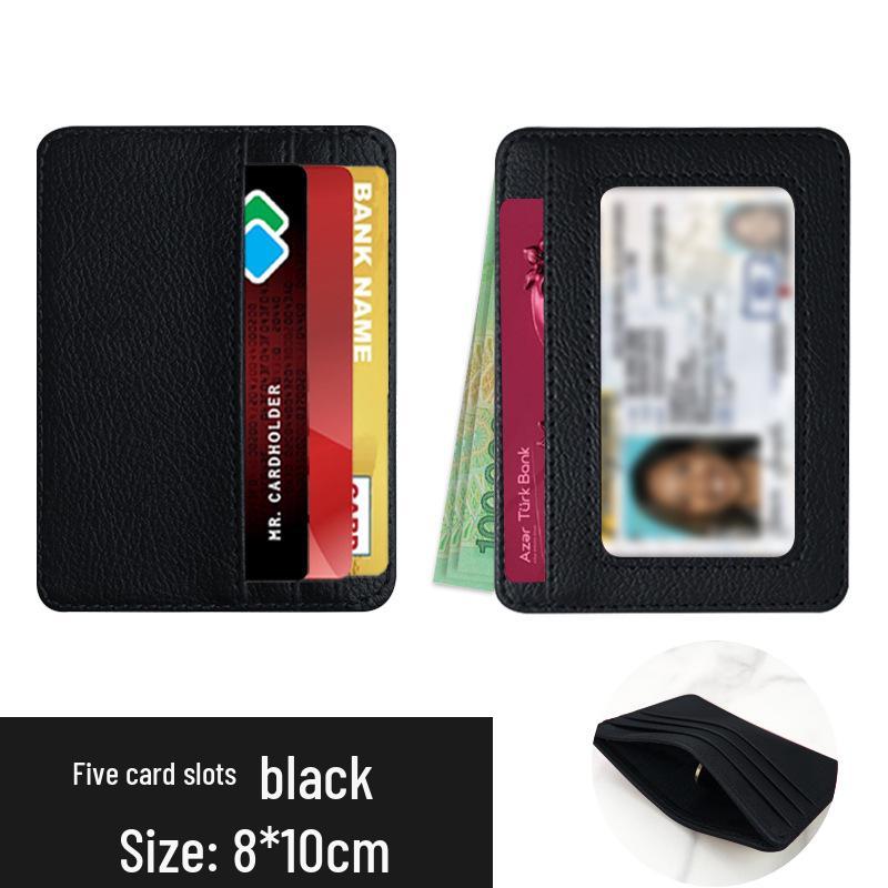 Unisex PU Leather Eyeglass Frames Card Holder with Multiple Large Capacity Card Slots – Ultra-Thin Design