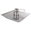 Beer Can Chicken Pan Food Grade Stainless Steel Beer Can Chicken Roaster Stand Holder with 2 Handle