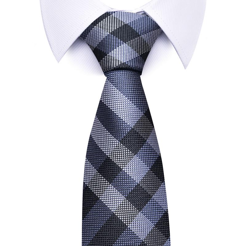 2026 High-End Solid Color Men's Hand-Tied Jacquard Business Tie - New Style & Hot Selling