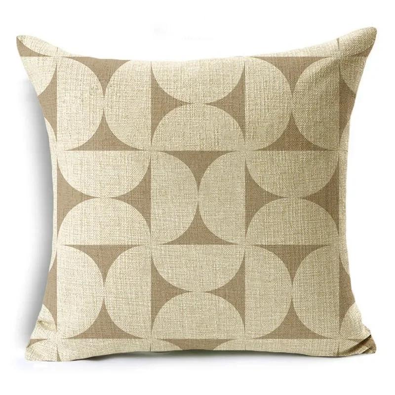 The Same Color Stitching Series Pillow Cover Creative Geometric Sofa Bay Window Bedside Cushion Cover 40*40cm/45*45cm/50*50cm