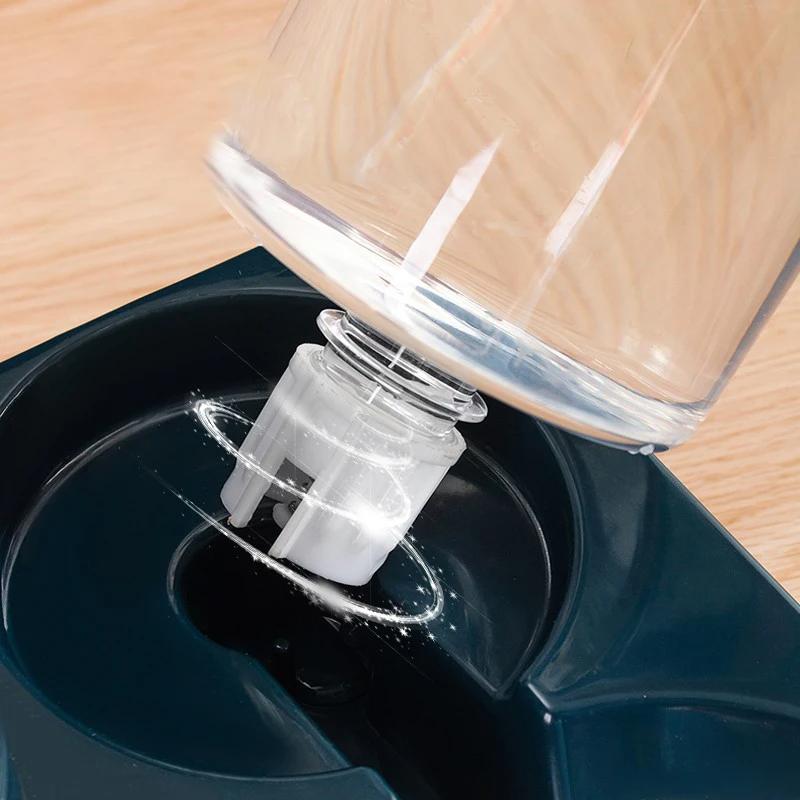 Hrănitor automat pentru animale de companie Set distribuitor de apă Separare uscată umedă Recipient pentru hrană pentru câini Fântână cu apă Hrănitori antiderapante pentru pisici Articole pentru animale de companie