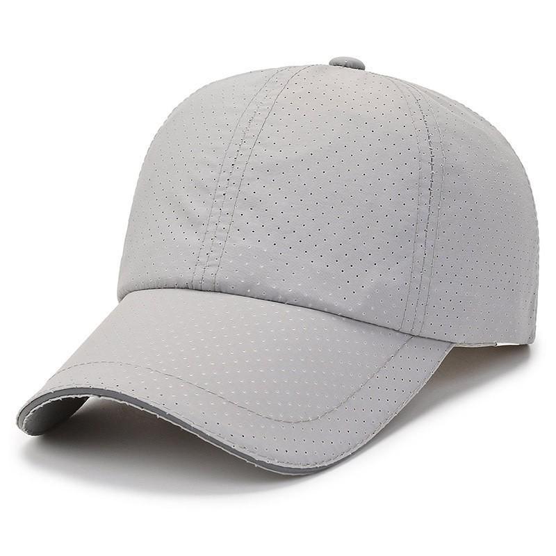 Outdoor Breathable Adjustable Baseball Cap With Reflective Stripe For Men Women Summer Sun Protection