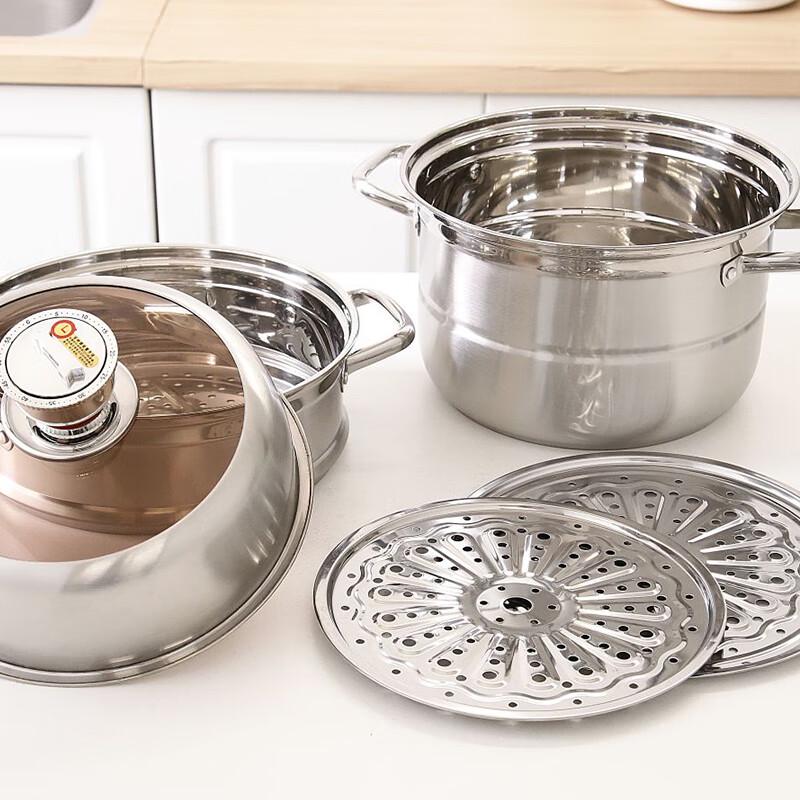 Yibo 30cm Mehrschichtiger Dampfgarer aus Edelstahl