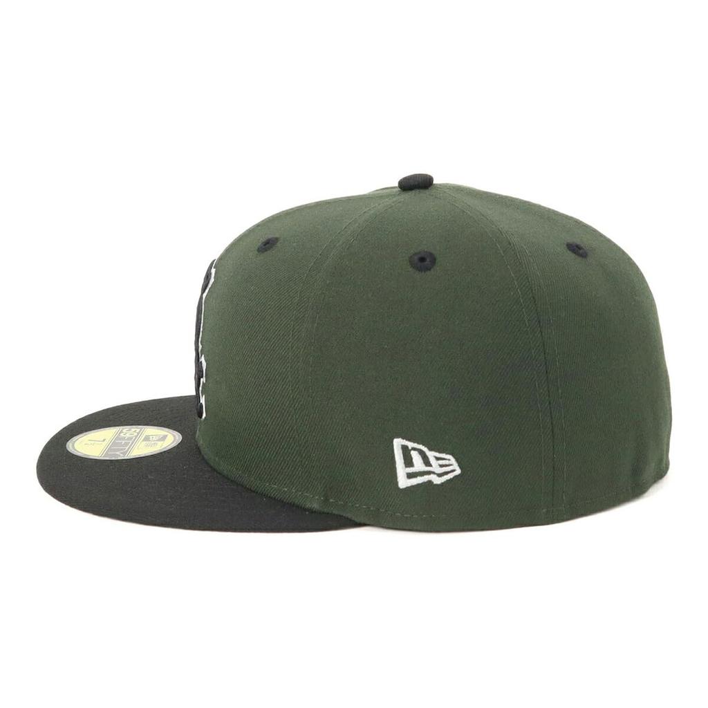 Newera Cap 59FIFTY 70907338 NER36C0781 MLB Chicago White Sox CWS Dark Seaweed Green 8 SIDE PATCH UNDER VISOR ONSPOTZ Custom Made Hat Gokyu Fifty