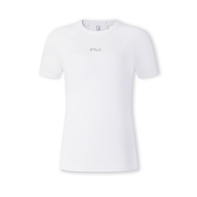 New FILA AthleticsFitness Raglan Sleeve T Shirt Women's Jade White A11W521112FWT