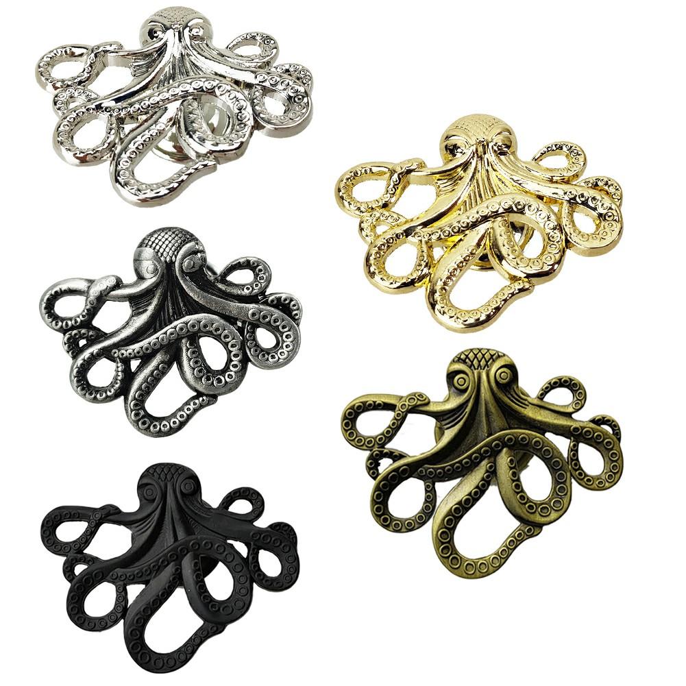 Zinc Alloy Octopus Shaped Furniture Handle for Cabinet Doors Designed for Use In For Children's Rooms with Finish