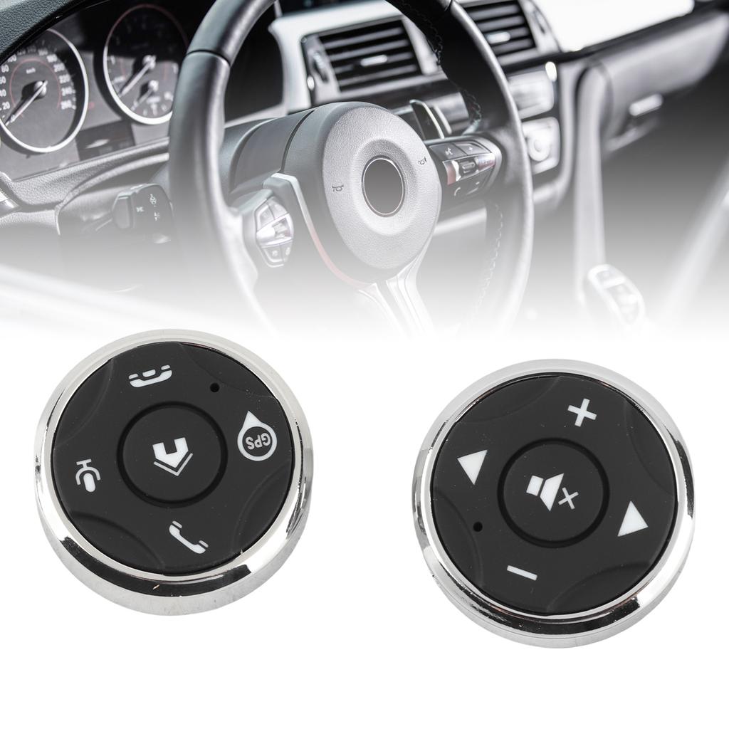 Steering Wheel Button Multifunction Steering Wheel Button USB Rechargeable Controller for Android Multimedia Player
