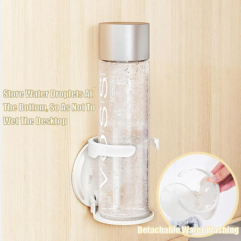 Platzsparender wandmontierter Klemm-Becherhalter Universeller Wasserflaschen-Becher-Organizer für Schreibtisch, Nachttisch, Büro
