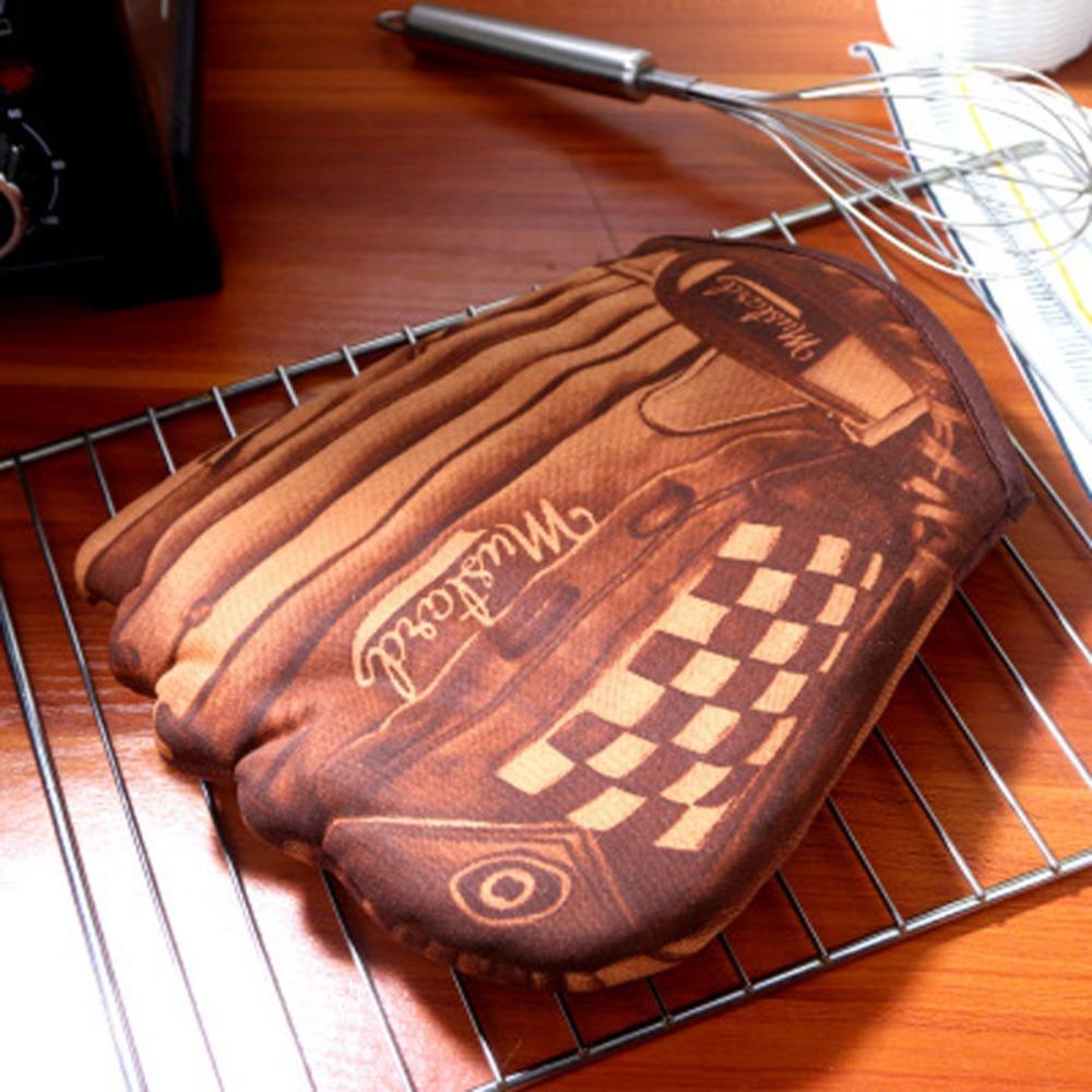 

Non-slip Oven Glove Cotton Oven Mitts Durable Kitchen Mitt Cooking Style C