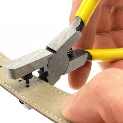 Leather Belt Hole Punch Plier Eyelet Puncher Revolve Sewing Machine Bag Setter Tool Watchband Strap Household Leathercraft