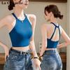 Women's Padded Halter Neck Crop Top