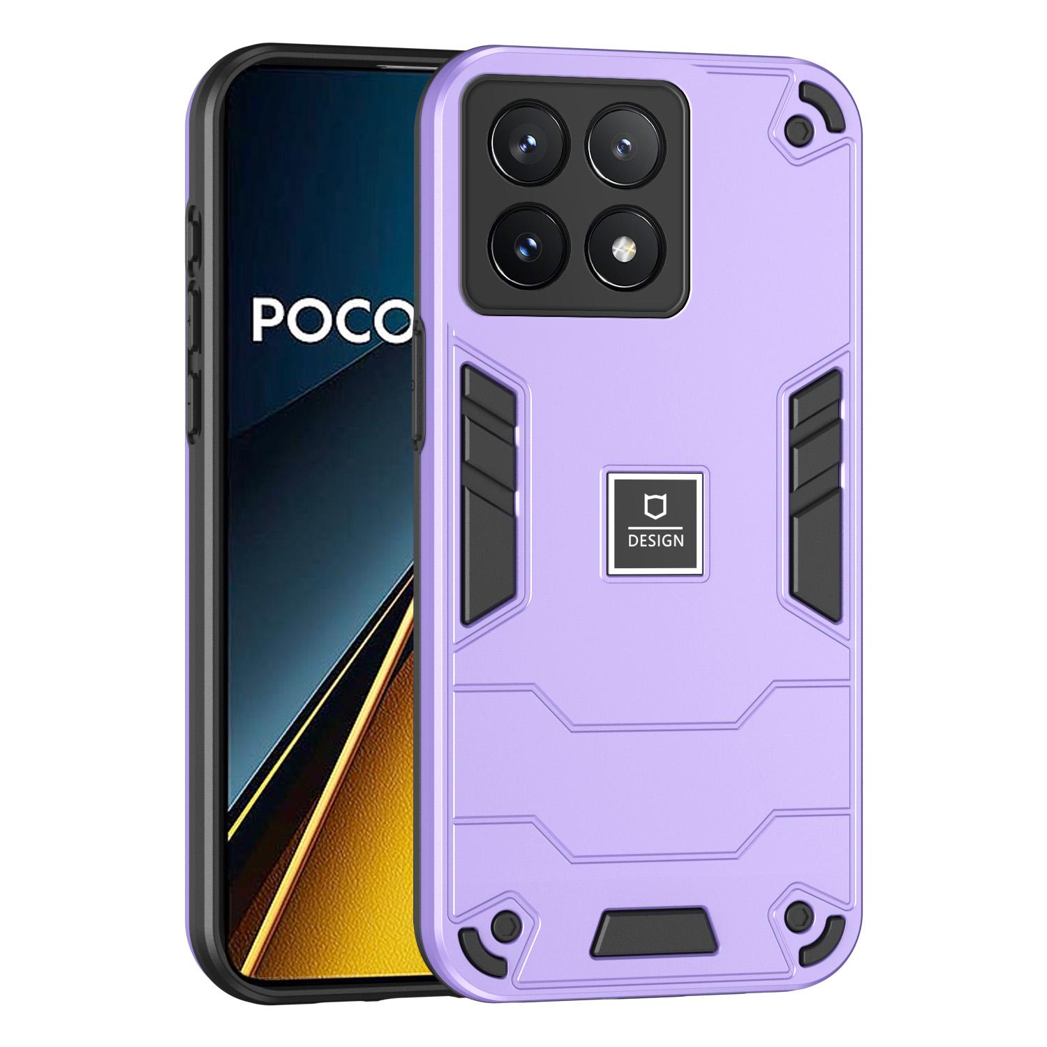 

Чохол для Xiaomi Poco X6 Pro 5G/Redmi K70E 5G PC+TPU Протиударний Захисний Чохол для Телефону Purple