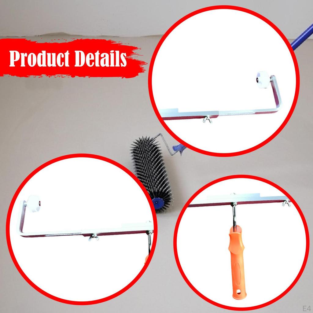Paint Roller Frame Adjustable Holder Aluminum Painting Tool with Telescopic Handle for Easy