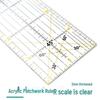 Acrylic Patchwork Ruler Set: Inch-Centimeter Tailor, Cutting, Drawing, and DIY Engraving Tools.