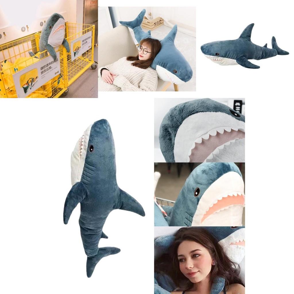 Realistisches 3D Hai Plüschtier Spielzeug Kissen zur Dekoration und als Kindergeschenk