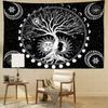 Moon Phase Life Tree Tapestry Wall Hanging Abstract Sun And Moon Art Hippie Tapiz Witchcraft Mysterious Dormitory Home Decor